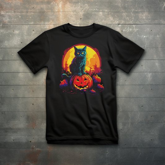 The Cat & The Great Pumpkin - Prism Pop Unisex Graphic Tee