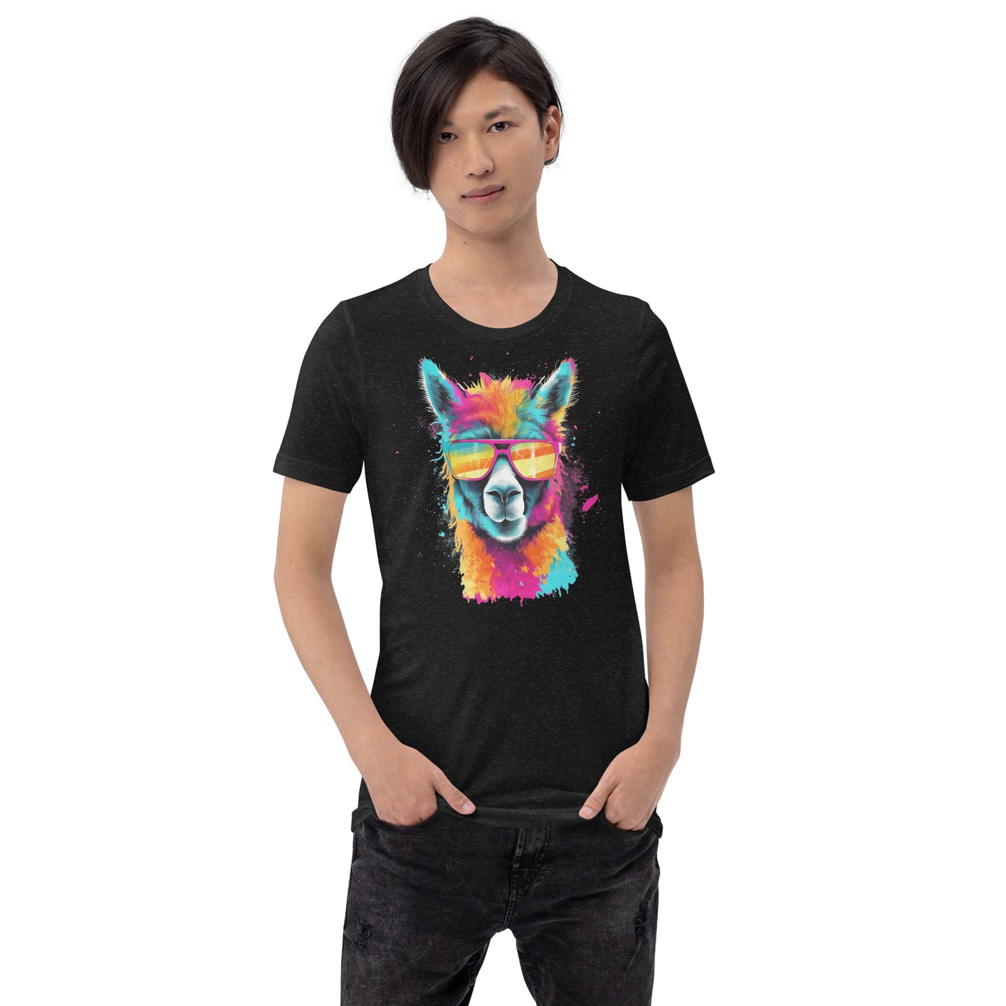 Llama - Prism Pop Unisex Graphic Tee