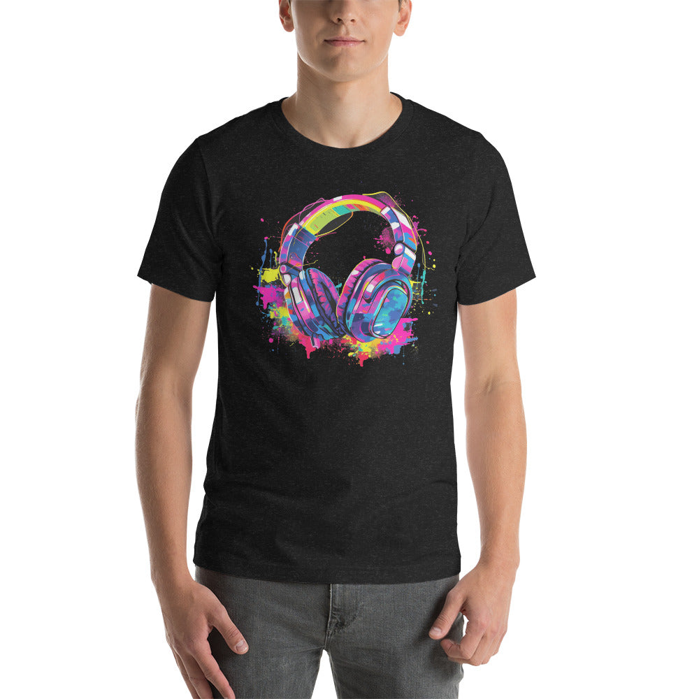 Headphones - Prism Pop Unisex Graphic Tee